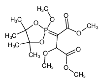 2-Methoxy-3-(2-methoxy-4,4,5,5-tetramethyl-2λ5-[1,3,2]dioxaphospholan-2-ylidene)-succinic acid dimethyl ester_99372-61-9