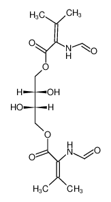 1,4-Di-O-(2-formylamino-3-methylcrotonoyl)-L-threit_99379-16-5