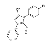 1-(p-bromophenyl)-5-formyl-4-(1'-pyridinia)imidazole 2-oxide_99380-35-5