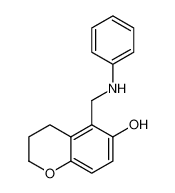 2H-1-Benzopyran-6-ol, 3,4-dihydro-5-[(phenylamino)methyl]-_99385-57-6