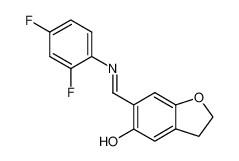 6-{[(E)-2,4-Difluoro-phenylimino]-methyl}-2,3-dihydro-benzofuran-5-ol_99385-91-8