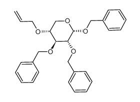 (2S,3R,4S,5R)-5-Allyloxy-2,3,4-tris-benzyloxy-tetrahydro-pyran_99388-83-7