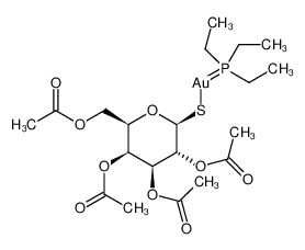 2,3,4,6-tetra-O-acetyl-1-thio(triethyIphosphine)gold-β-D-galactopyranoside_99395-46-7