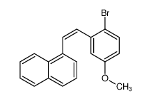 (Z)-1-(2-bromo-5-methoxystyryl)naphthalene_99398-17-1