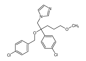 1-(2-((4-chlorobenzyl)oxy)-2-(4-chlorophenyl)-5-methoxypentyl)-1H-imidazole_99406-99-2