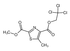 2,2,2-trichloroethyl 2-methoxycarbonyl-5-methylthiazole-4-carboxylate_99407-37-1