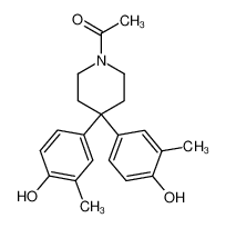 {4,4-bis(4-hydroxy-3-methylphenyl)-piperidin-1-yl}ethanone_99407-79-1