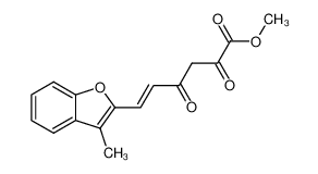 (E)-6-(3-Methyl-benzofuran-2-yl)-2,4-dioxo-hex-5-enoic acid methyl ester_99411-92-4