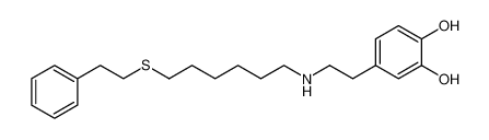 1,2-Benzenediol, 4-[2-[[6-[(2-phenylethyl)thio]hexyl]amino]ethyl]-_99414-95-6