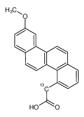 9-methoxy-4-chrysenacetic α-13C acid_99417-05-7