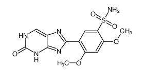 2,4-dimethoxy-5-(2-oxo-2,3-dihydro-1H-purin-8-yl)benzenesulfonamide_99445-64-4