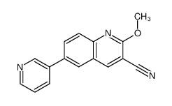 2-Methoxy-6-pyridin-3-yl-quinoline-3-carbonitrile_99455-51-3