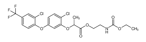 2-((ethoxycarbonyl)amino)ethyl 2-(2-chloro-5-(2-chloro-4-(trifluoromethyl)phenoxy)phenoxy)propanoate_99468-41-4