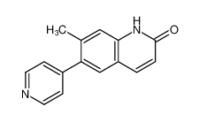 2(1H)-Quinolinone, 7-methyl-6-(4-pyridinyl)-_99471-05-3