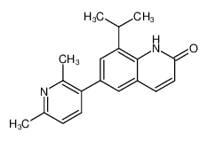 6-(2,6-Dimethyl-pyridin-3-yl)-8-isopropyl-1H-quinolin-2-one_99471-39-3