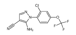 5-amino-4-cyano-1-(2-chloro-4-trifluoromethoxy-phenyl)-pyrazole_99479-44-4