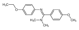 N'-(4-Ethoxy-phenyl)-4-methoxy-N,N-dimethyl-benzamidine_99483-77-9