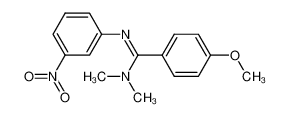 4-methoxy-N,N-dimethyl-N'-(3-nitro-phenyl)-benzamidine_99483-82-6