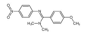 4-methoxy-N,N-dimethyl-N'-(4-nitro-phenyl)-benzamidine_99483-83-7