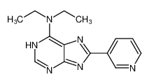1H-Purin-6-amine, N,N-diethyl-8-(3-pyridinyl)-_99492-15-6