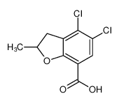 7-Benzofurancarboxylic acid, 4,5-dichloro-2,3-dihydro-2-methyl-_99517-61-0