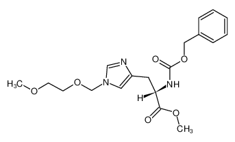 N(α)-benzyloxycarbonyl-N(τ)-(2-methoxyethoxy)methyl-L-histidine methyl ester_99523-89-4