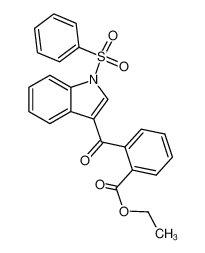 1-(phenylsulfonyl)indol-3-yl 2-carbethoxy-1-phenyl ketone_99532-63-5