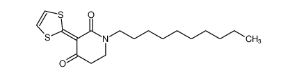 2,4-Piperidinedione, 1-decyl-3-(1,3-dithiol-2-ylidene)-_99539-49-8