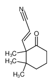 (E)-3-(1',2',2'-trimethyl-6'-oxocyclohexyl)propenonitrile_99557-58-1