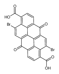 2,10-dibromo-6,12-anthanthrenedione-3,9-dicarboxylic acid_99566-57-1