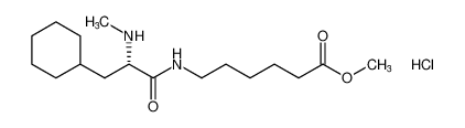 methyl (S)-6-(3-cyclohexyl-2-(methylamino)propanamido)hexanoate hydrochloride_99569-57-0