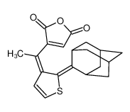 3-(1-(2-((1r,3r)-adamantan-2-ylidene)thiophen-3(2H)-ylidene)ethyl)furan-2,5-dione_99569-82-1