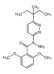 2,6-dimethoxy-N-(6-(3-methylpentan-3-yl)pyridazin-3-yl)benzohydrazide_99577-07-8