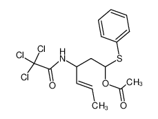 (E)-1-(phenylthio)-1-acetoxy-3-(trichloroacetamido)-4-hexene_99594-35-1