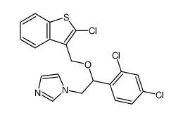 1-[2-(2-Chloro-benzo[b]thiophen-3-ylmethoxy)-2-(2,4-dichloro-phenyl)-ethyl]-1H-imidazole_99597-52-1