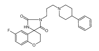 6-fluoro-1'-[3-(4-phenylpiperidino)propyl]spiro[chroman-4,4'-imidazolidine]-2',5'-dione_99599-58-3