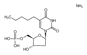 5-n-pentyl-2'-deoxyuridine 5'-monophosphate diammonium salt_99606-18-5