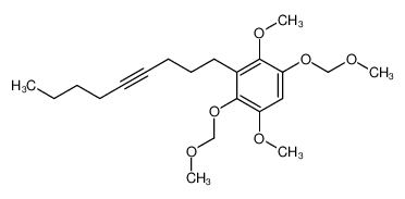 1-[2,5-dimethoxy-3,6-bis(methoxymethoxy)phenyl]non-4-yne_99606-78-7