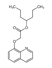Acetic acid, (8-quinolinyloxy)-, 1-propylbutyl ester_99607-82-6