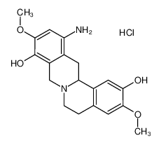 12-Amino-3,10-dimethoxy-5,8,13,13a-tetrahydro-6H-isoquino[3,2-a]isoquinoline-2,9-diol; hydrochloride_99612-93-8