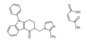 3-((2-methyl-1H-imidazol-1-yl)methyl)-9-phenyl-1,2,3,9-tetrahydro-4H-carbazol-4-one maleate_99614-49-0