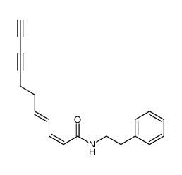 2,4-Undecadiene-8,10-diynamide, N-(2-phenylethyl)-, (Z,E)-_99615-80-2