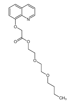Acetic acid, (8-quinolinyloxy)-, 2-(2-butoxyethoxy)ethyl ester_99621-05-3