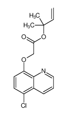 Acetic acid, [(5-chloro-8-quinolinyl)oxy]-, 1,1-dimethyl-2-propenyl ester_99621-46-2