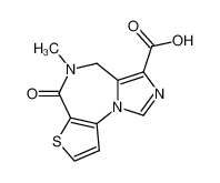 5,6-dihydro-5-methyl-6-oxo-4H-imidazo[1,5-a]thieno[2,3-f][1,4]diazepine-3-carboxylic acid_99623-21-9