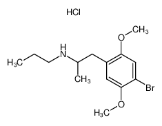 N-n-propyl-1-(2,5-dimethoxy-4-bromophenyl)-2-aminopropane hydrochloride_99632-49-2