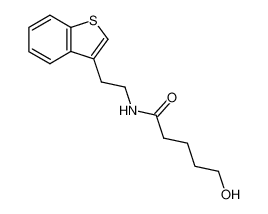 5-Hydroxy-pentanoic acid (2-benzo[b]thiophen-3-yl-ethyl)-amide_99659-27-5