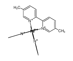 bis(2,2'-bipyridine)-4,4'-dimethyl-2,2'-bipyridineruthenium(III) ion_99666-80-5