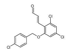 2-Propenal, 3-[2,4-dichloro-6-[(4-chlorophenyl)methoxy]phenyl]-, (E)-_99667-94-4