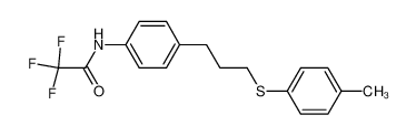2,2,2-Trifluoro-N-[4-(3-p-tolylsulfanyl-propyl)-phenyl]-acetamide_99676-65-0